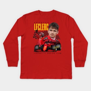 Charles Leclerc Kids Long Sleeve T-Shirt